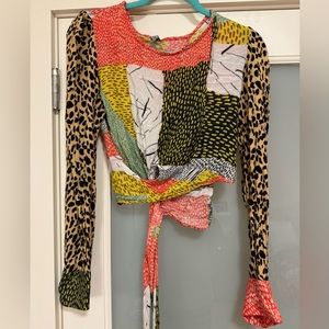 Anthropologie wrap top